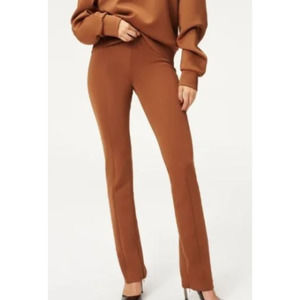 Good American Burnt Caramel Flare Leg Pants XL 4 Womens